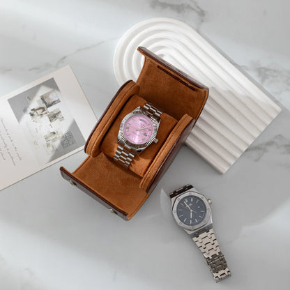 Estuche para relojes de cuero de primera calidad